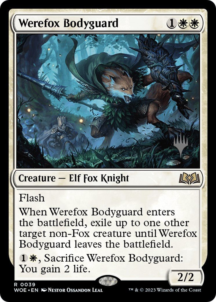Werefox Bodyguard (Promo Pack) [Wilds of Eldraine Promos] | Galaxy Games LLC