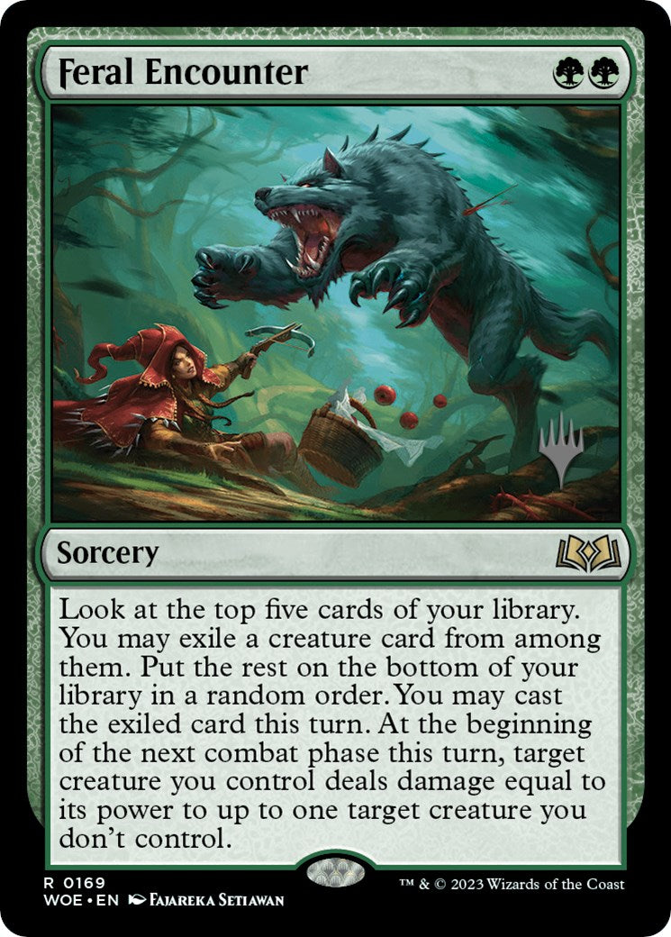Feral Encounter (Promo Pack) [Wilds of Eldraine Promos] | Galaxy Games LLC