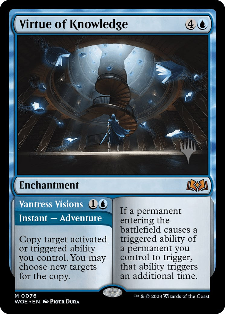 Virtue of Knowledge // Vantress Visions (Promo Pack) [Wilds of Eldraine Promos] | Galaxy Games LLC