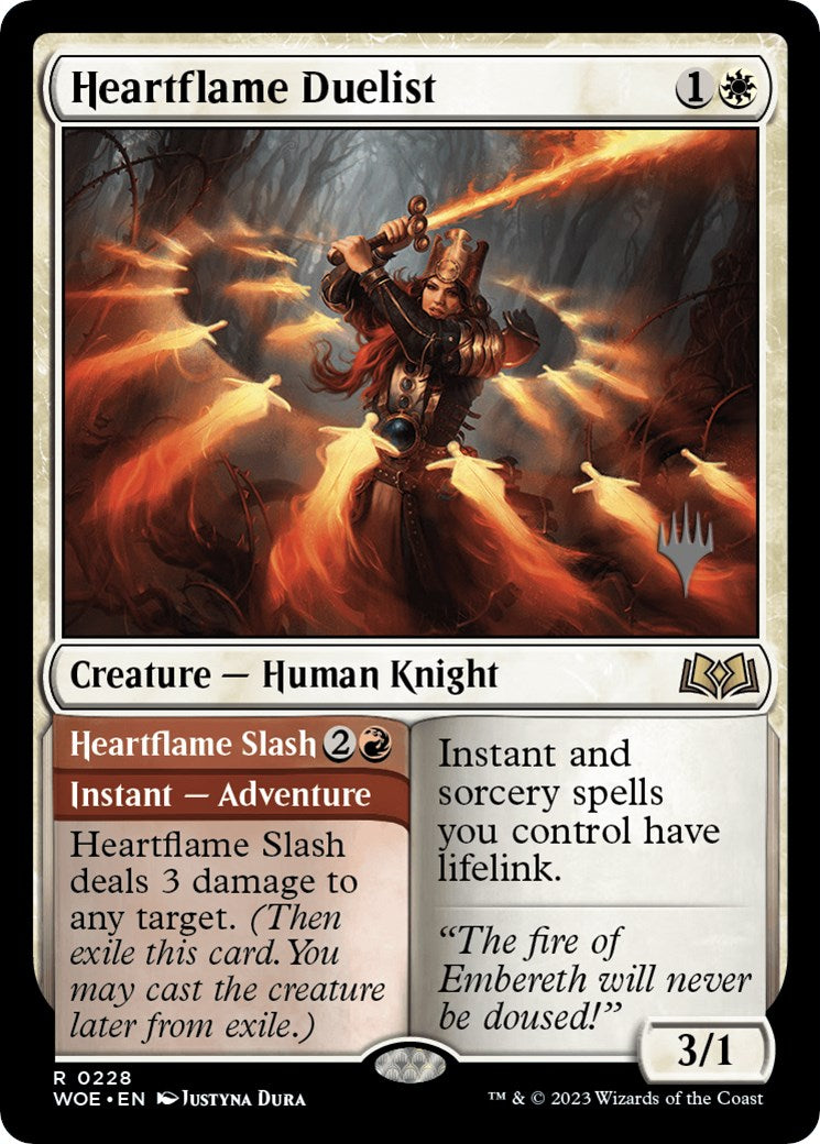Heartflame Duelist // Heatflame Duelist (Promo Pack) [Wilds of Eldraine Promos] | Galaxy Games LLC
