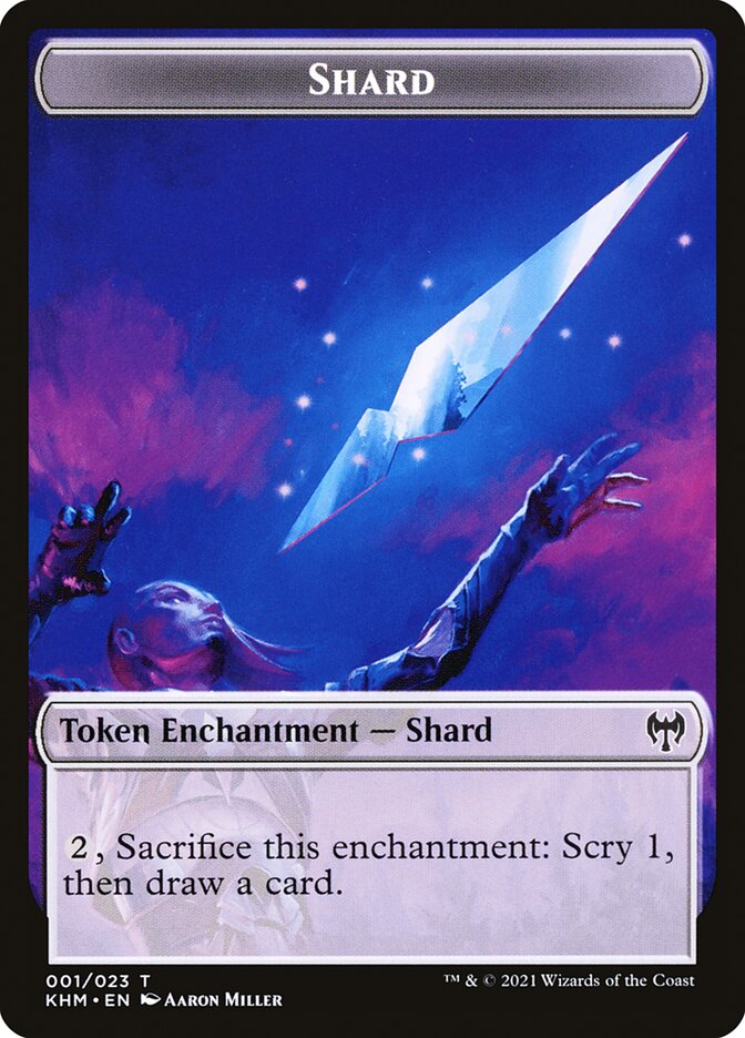 Elf Warrior // Shard Double-Sided Token [Kaldheim Tokens] | Galaxy Games LLC