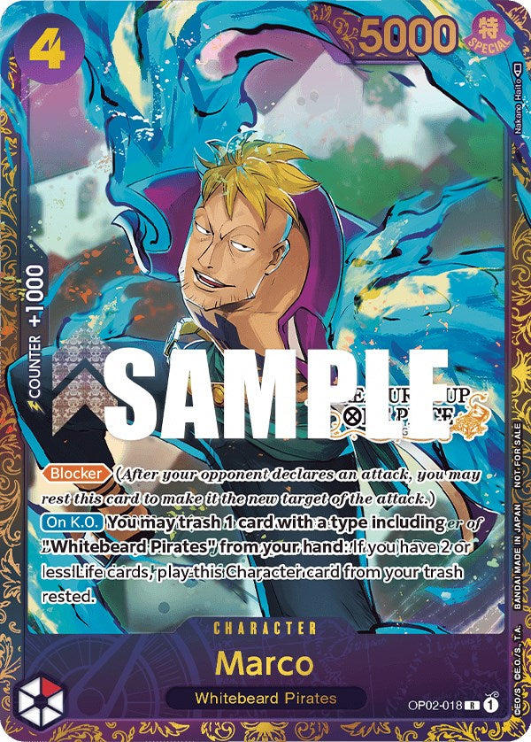 Marco (Treasure Cup) [One Piece Promotion Cards] | Galaxy Games LLC