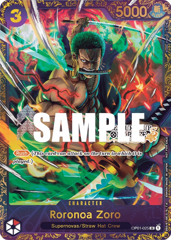 Roronoa Zoro (OP01-025) (Treasure Cup) [One Piece Promotion Cards] | Galaxy Games LLC