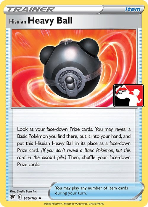 Hisuian Heavy Ball (146/189) [Prize Pack Series Three] | Galaxy Games LLC