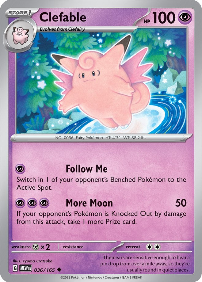 Clefable (036/165) [Scarlet & Violet 151] | Galaxy Games LLC