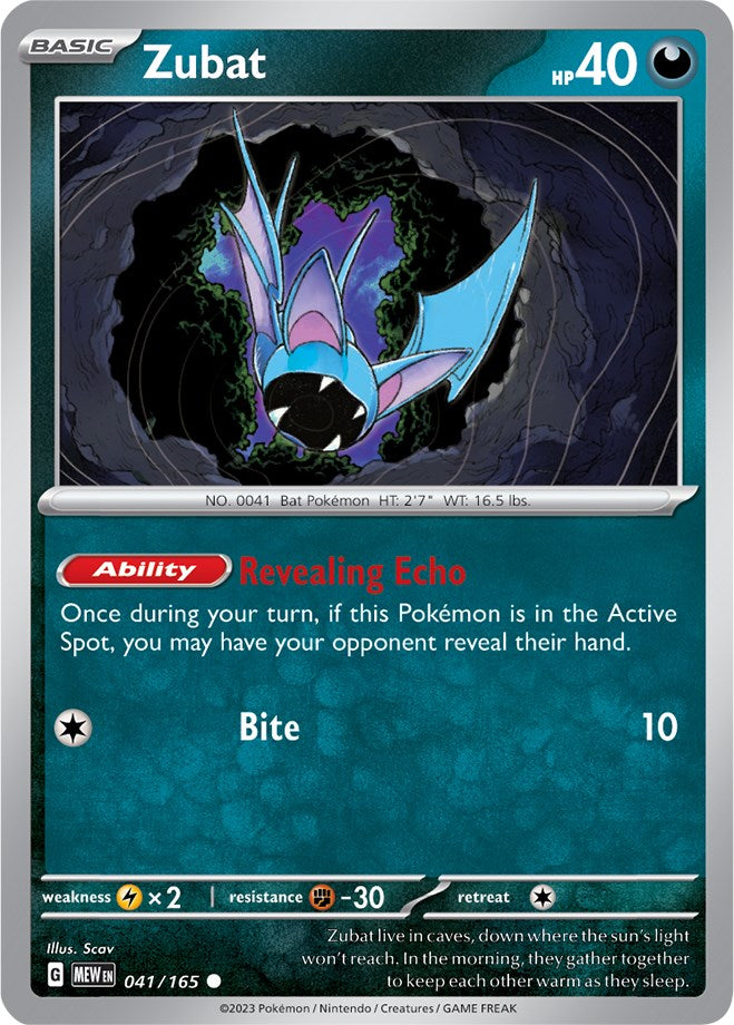 Zubat (041/165) [Scarlet & Violet: 151] | Galaxy Games LLC