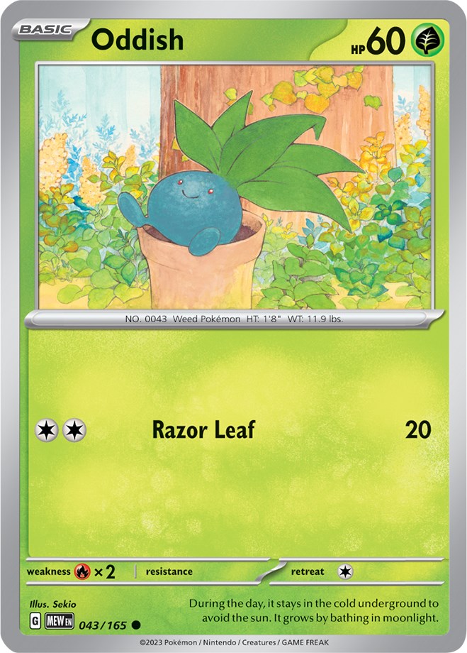 Oddish (043/165) [Scarlet & Violet 151] | Galaxy Games LLC