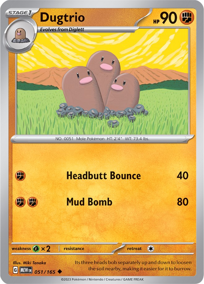 Dugtrio (051/165) [Scarlet & Violet 151] | Galaxy Games LLC