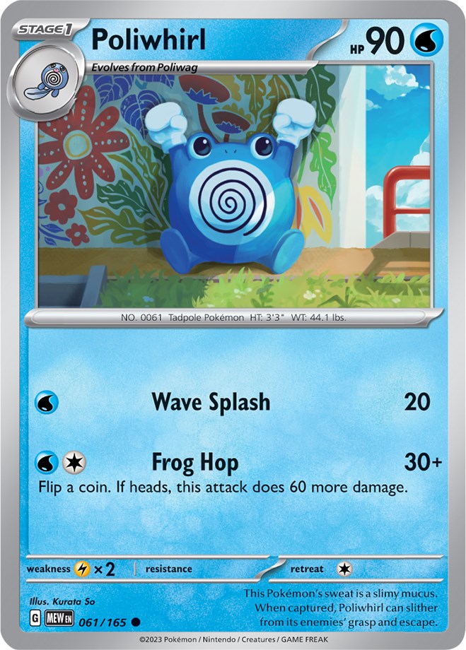 Poliwhirl (061/165) [Scarlet & Violet 151] | Galaxy Games LLC