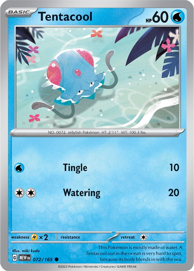 Tentacool (072/165) [Scarlet & Violet 151] | Galaxy Games LLC