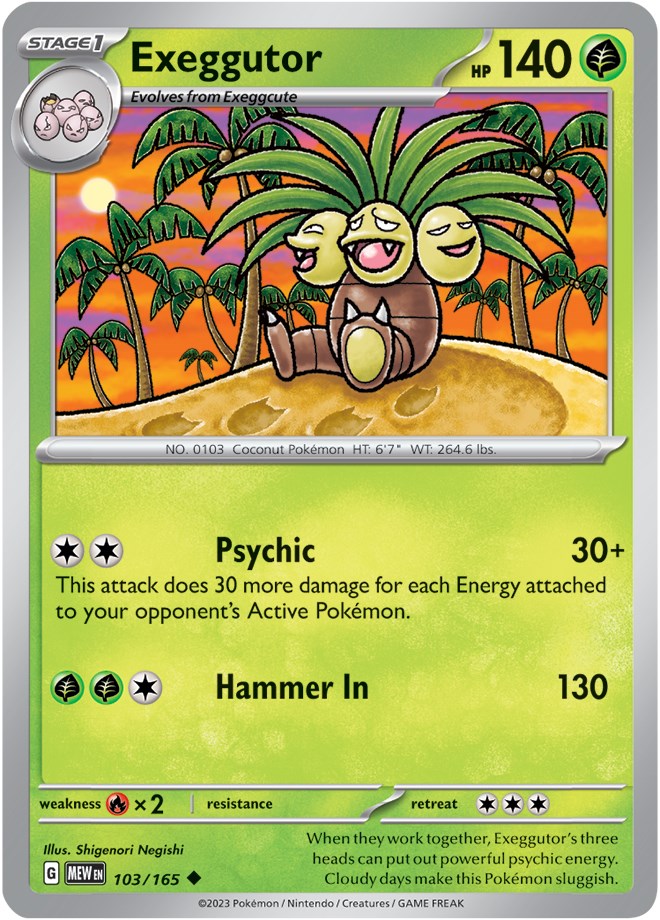 Exeggutor (103/165) [Scarlet & Violet 151] | Galaxy Games LLC