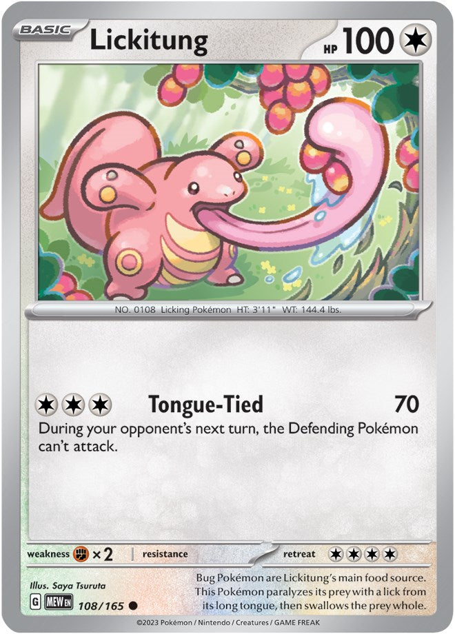 Lickitung (108/165) [Scarlet & Violet: 151] | Galaxy Games LLC