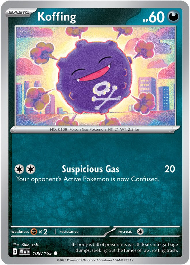 Koffing (109/165) [Scarlet & Violet 151] | Galaxy Games LLC