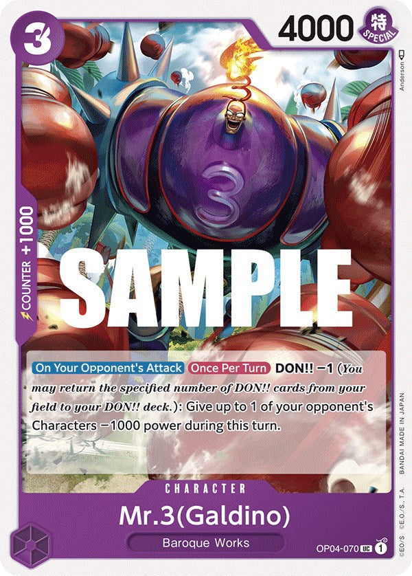 Mr.3(Galdino) [Kingdoms of Intrigue] | Galaxy Games LLC