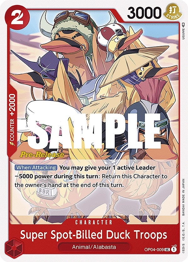 Super Spot-Billed Duck Troops [Kingdoms of Intrigue Pre-Release Cards] | Galaxy Games LLC