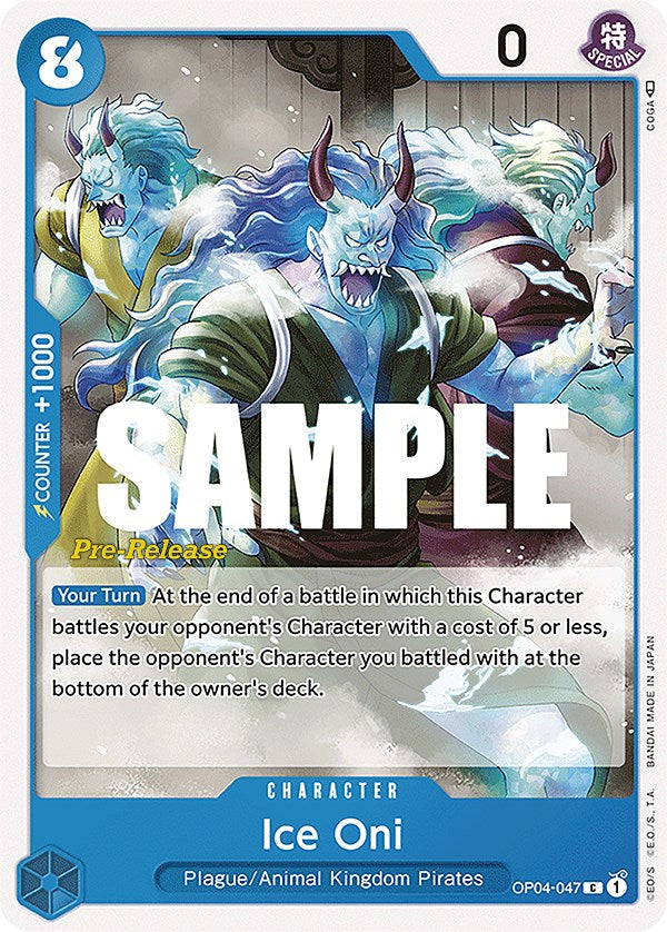 Ice Oni [Kingdoms of Intrigue Pre-Release Cards] | Galaxy Games LLC