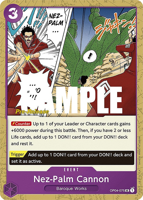Nez-Palm Cannon [Kingdoms of Intrigue Pre-Release Cards] | Galaxy Games LLC