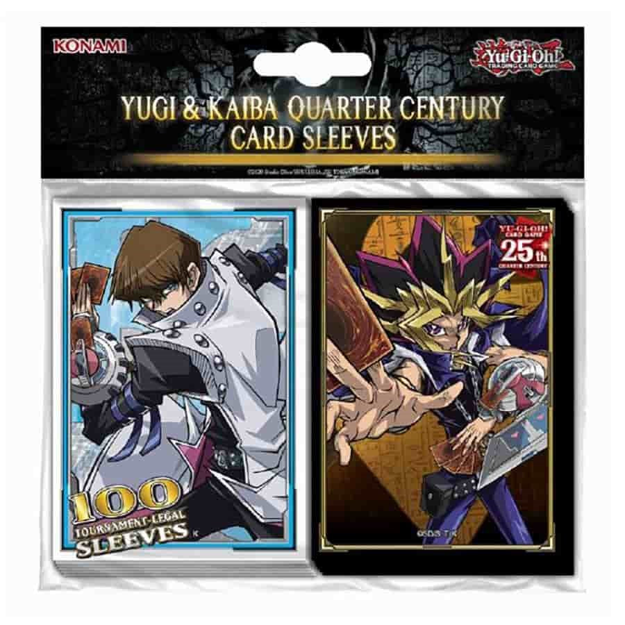 Yugi & Kaiba Quarter Century - Card Sleeves (100-pack) | Galaxy Games LLC