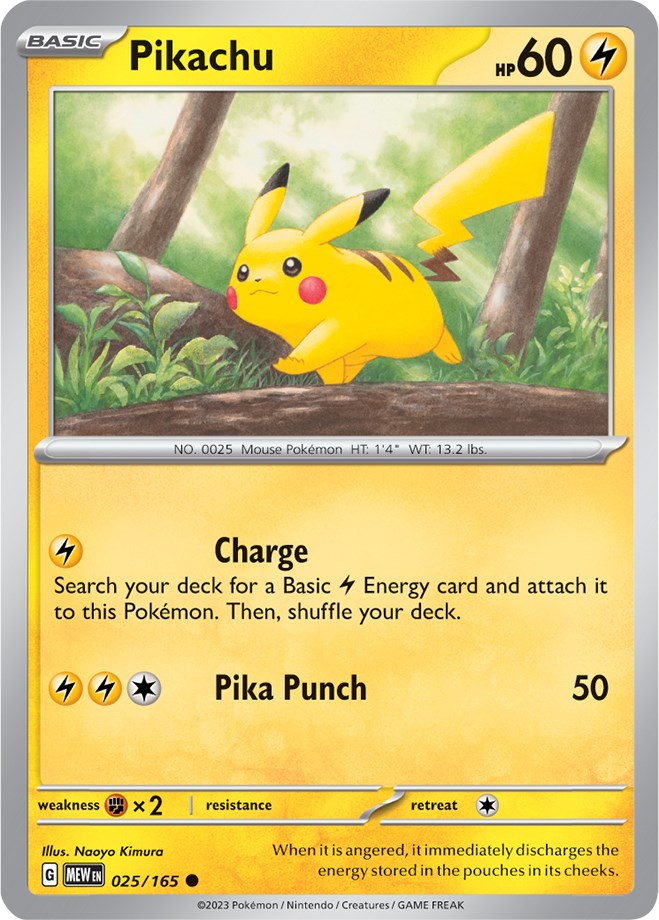 Pikachu (025/165) [Scarlet & Violet: 151] | Galaxy Games LLC