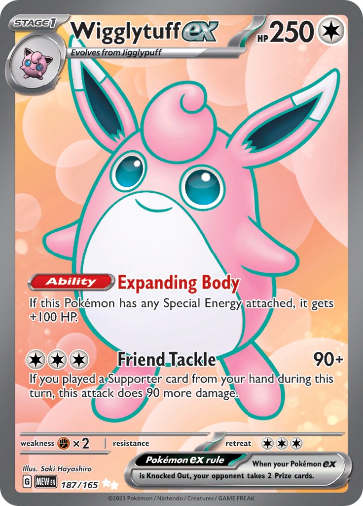 Wigglytuff ex (187/165) [Scarlet & Violet 151] | Galaxy Games LLC