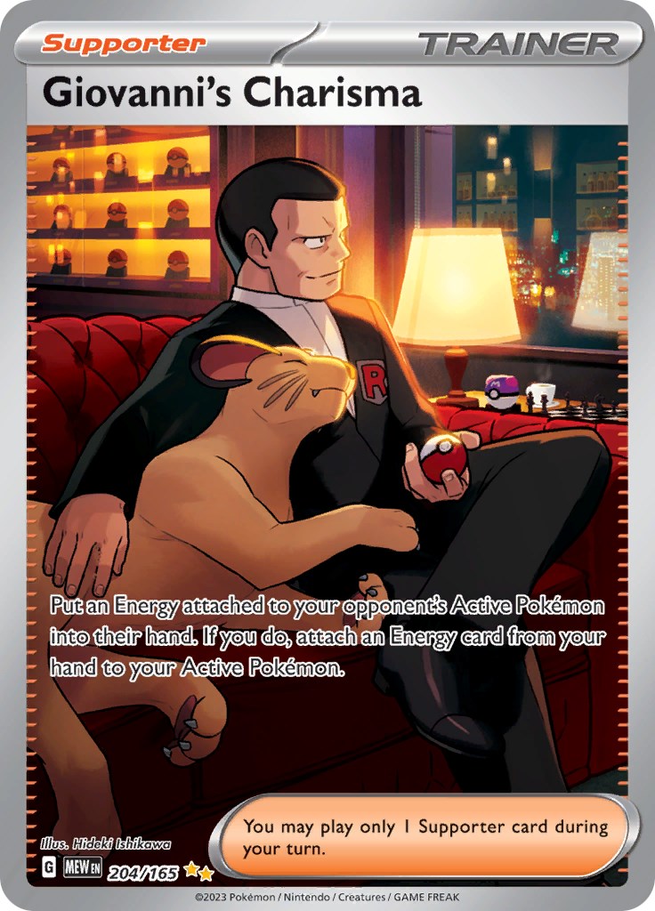 Giovanni's Charisma (204/165) [Scarlet & Violet 151] | Galaxy Games LLC