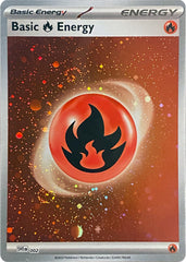 Basic Fire Energy (002) (Cosmos Holo) [Scarlet & Violet: Base Set] | Galaxy Games LLC