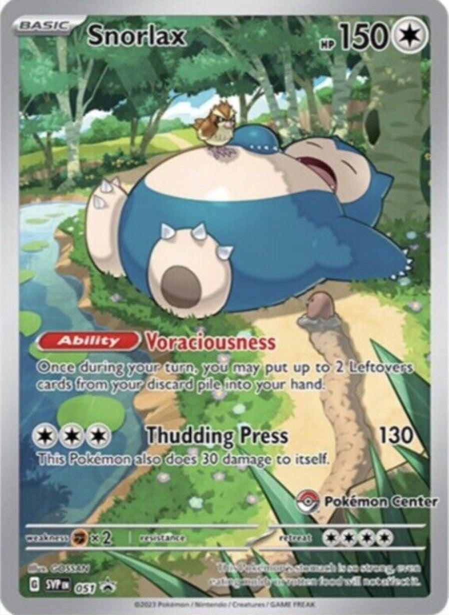 Snorlax (051) (Pokemon Center Exclusive) [Scarlet & Violet: Black Star Promos] | Galaxy Games LLC