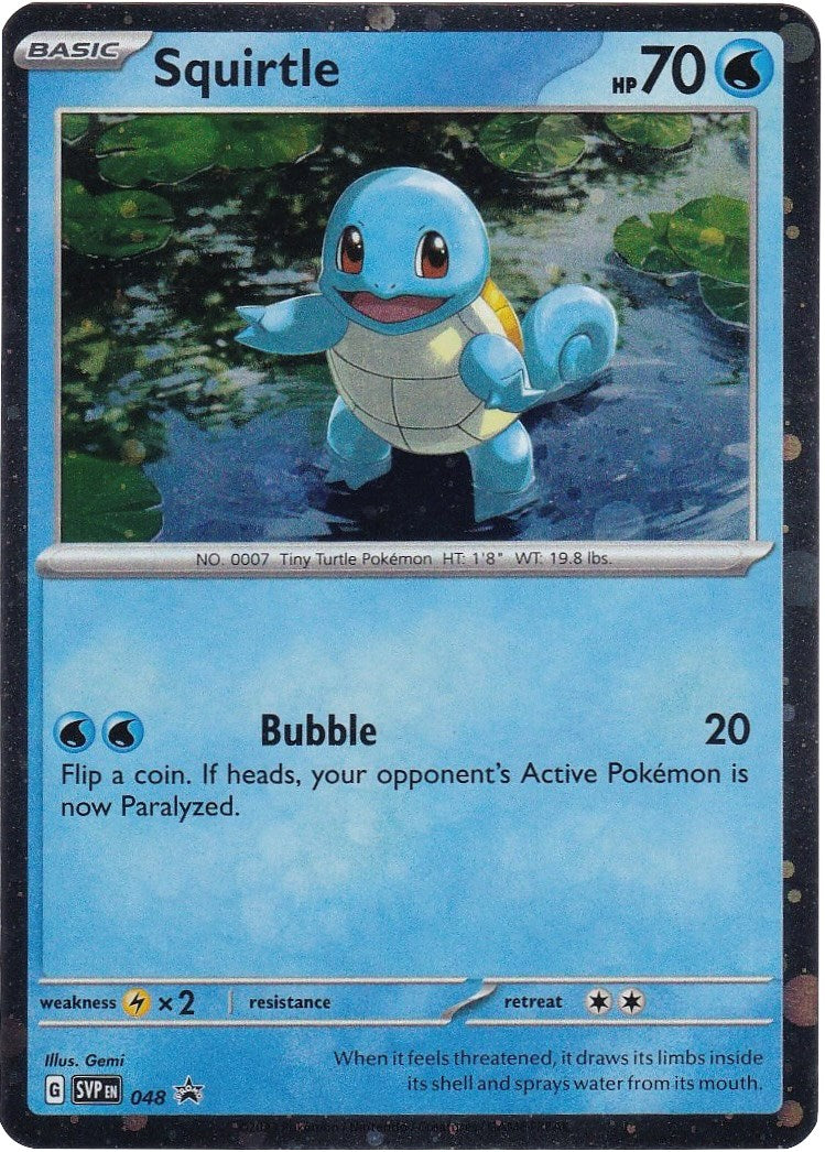 Squirtle (048) (Cosmos Holo) [Scarlet & Violet: Black Star Promos] | Galaxy Games LLC