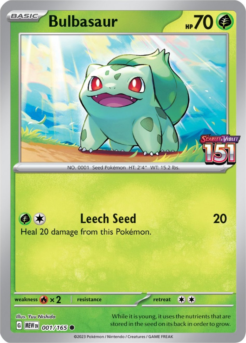 Bulbasaur (001/165) (Best Buy Exclusive) [Scarlet & Violet 151] | Galaxy Games LLC