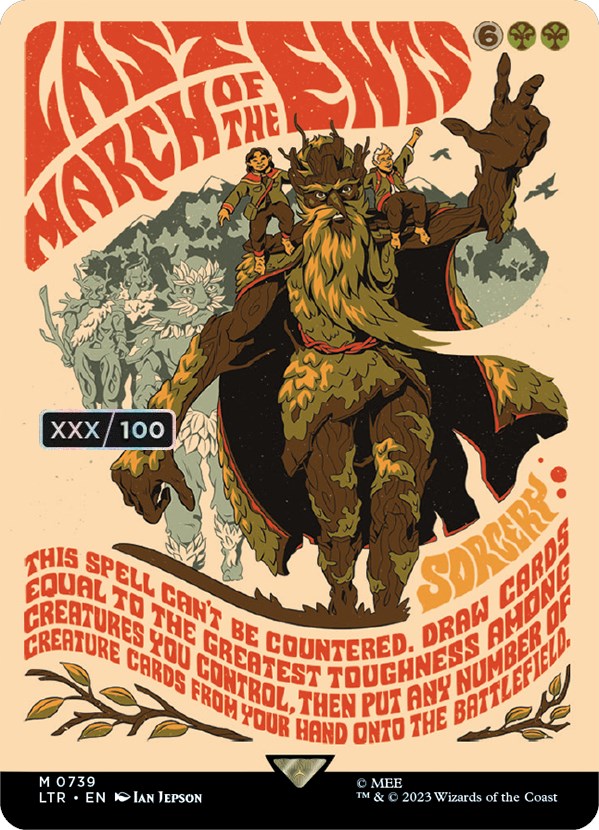 Last March of the Ents (Borderless Poster) (Serialized) [The Lord of the Rings: Tales of Middle-Earth] | Galaxy Games LLC