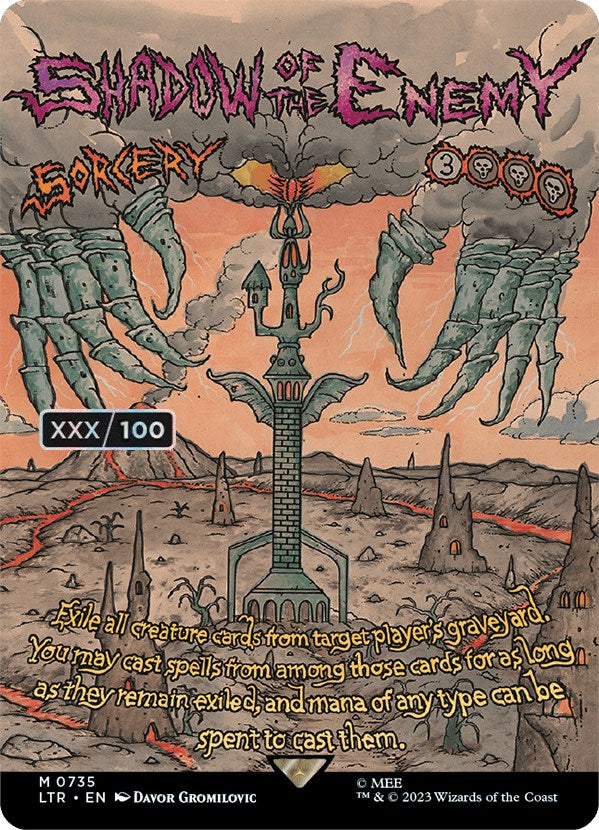 Shadow of the Enemy (Borderless Poster) (Serialized) [The Lord of the Rings: Tales of Middle-Earth] | Galaxy Games LLC