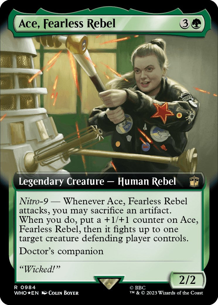 Ace, Fearless Rebel (Extended Art) (Surge Foil) [Doctor Who] | Galaxy Games LLC