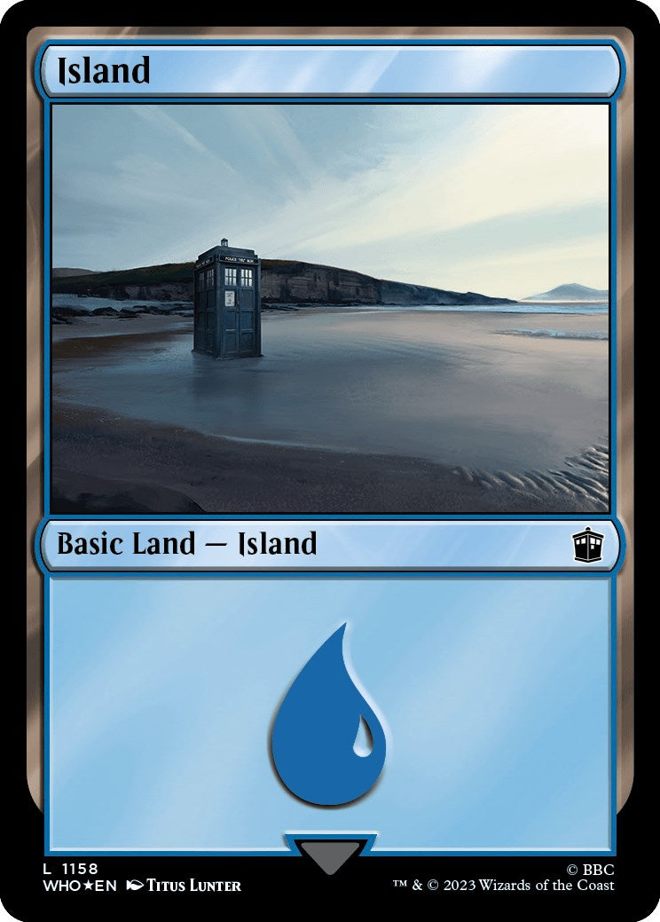 Island (1158) (Surge Foil) [Doctor Who] | Galaxy Games LLC