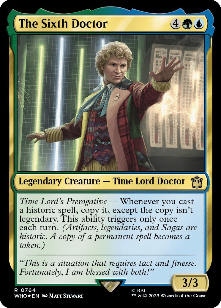 The Sixth Doctor (Surge Foil) [Doctor Who] | Galaxy Games LLC