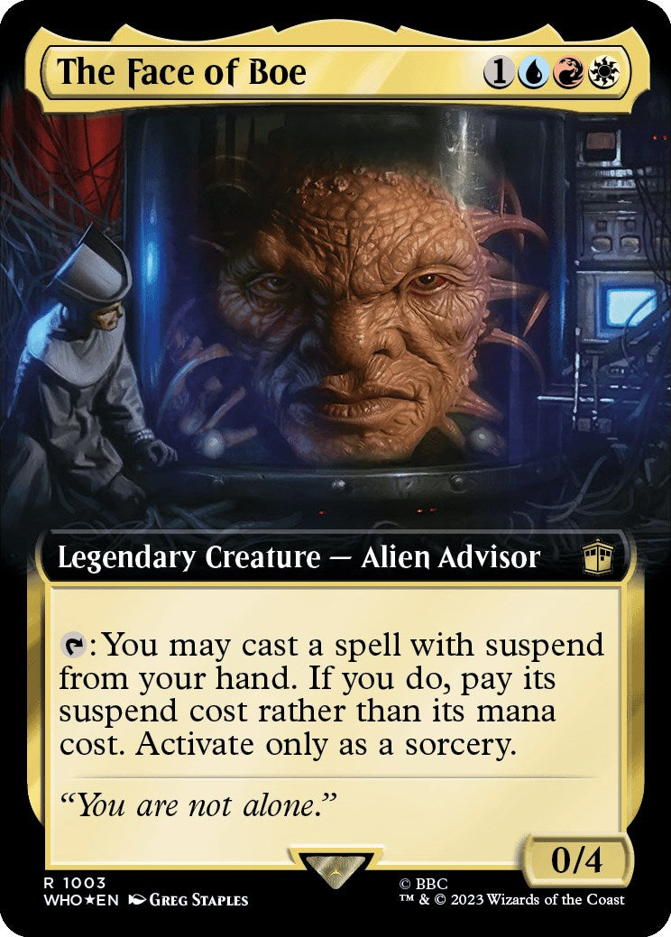 The Face of Boe (Extended Art) (Surge Foil) [Doctor Who] | Galaxy Games LLC