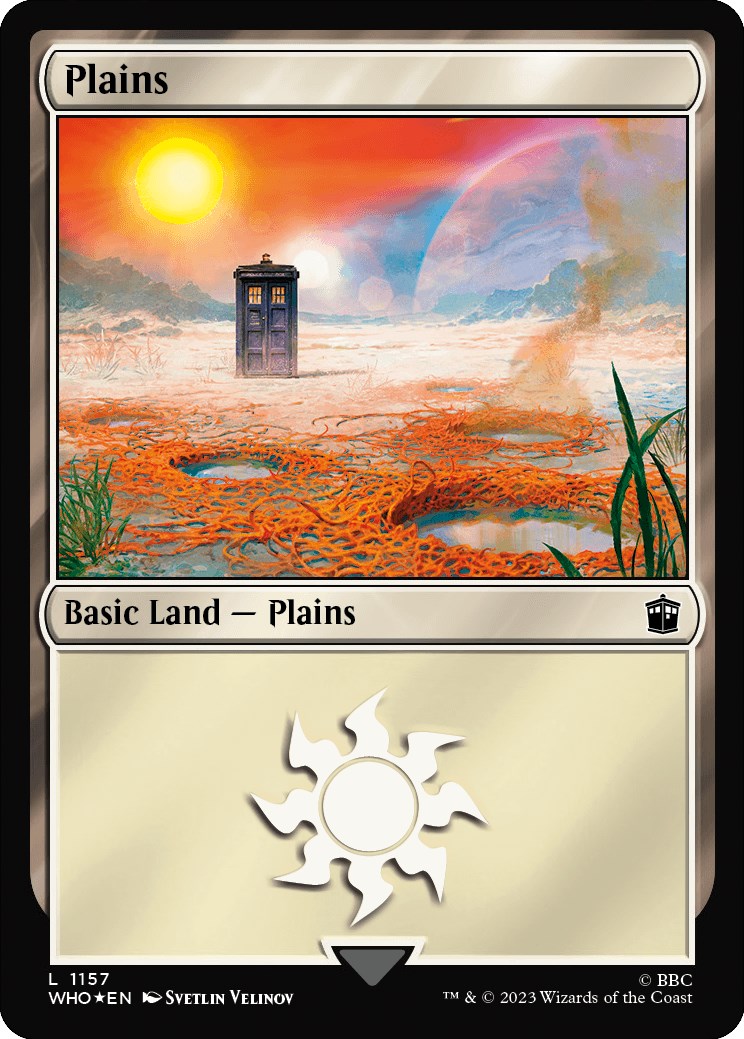 Plains (1157) (Surge Foil) [Doctor Who] | Galaxy Games LLC