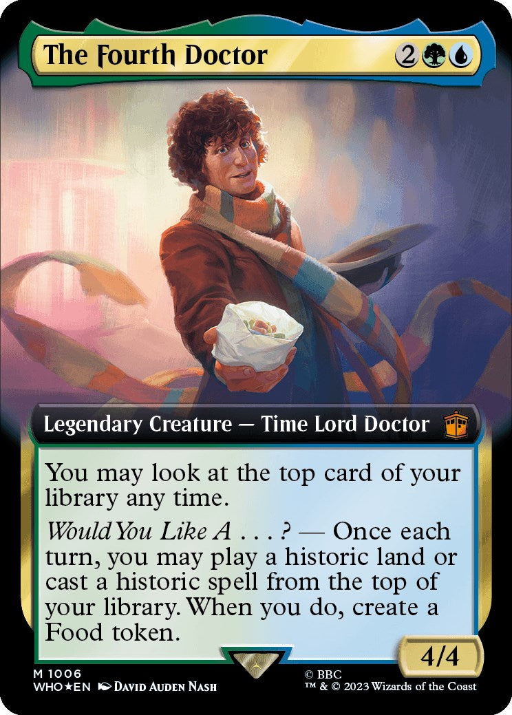 The Fourth Doctor (Extended Art) (Surge Foil) [Doctor Who] | Galaxy Games LLC