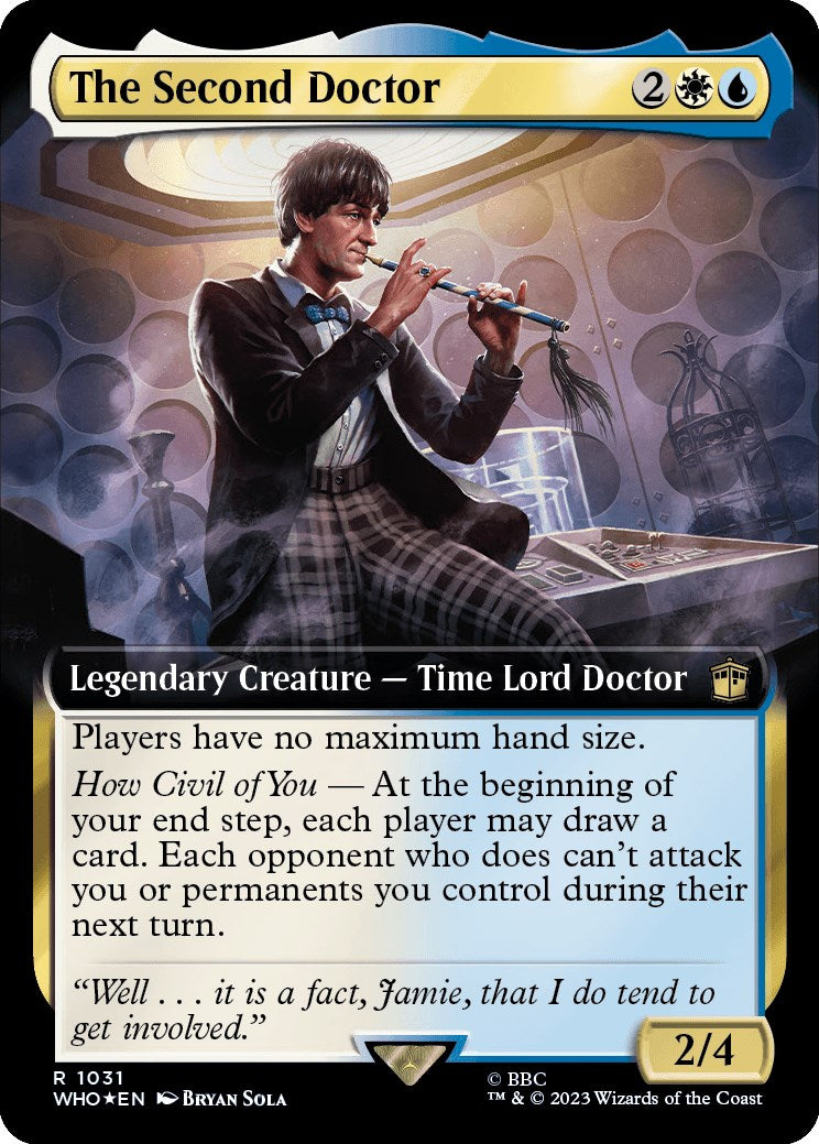 The Second Doctor (Extended Art) (Surge Foil) [Doctor Who] | Galaxy Games LLC