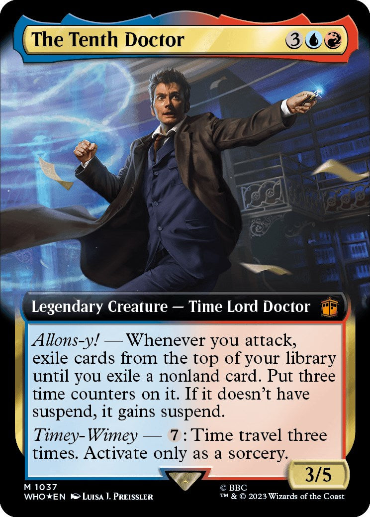 The Tenth Doctor (Extended Art) (Surge Foil) [Doctor Who] | Galaxy Games LLC