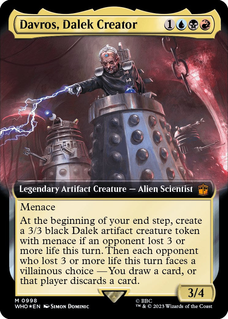 Davros, Dalek Creator (Extended Art) (Surge Foil) [Doctor Who] | Galaxy Games LLC