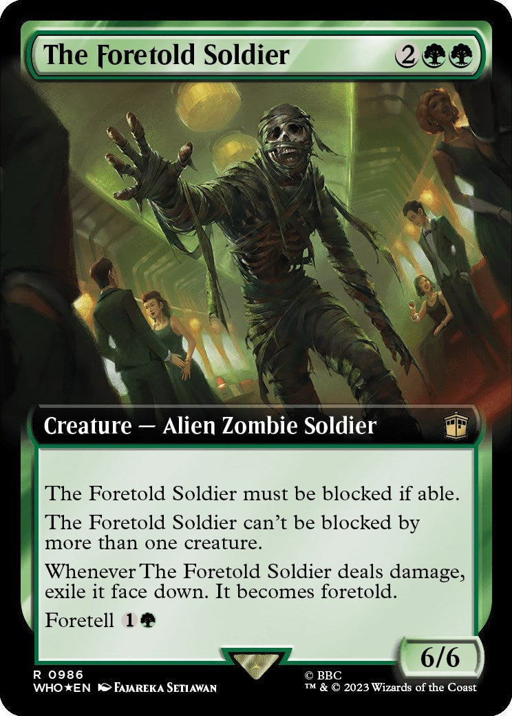 The Foretold Soldier (Extended Art) (Surge Foil) [Doctor Who] | Galaxy Games LLC