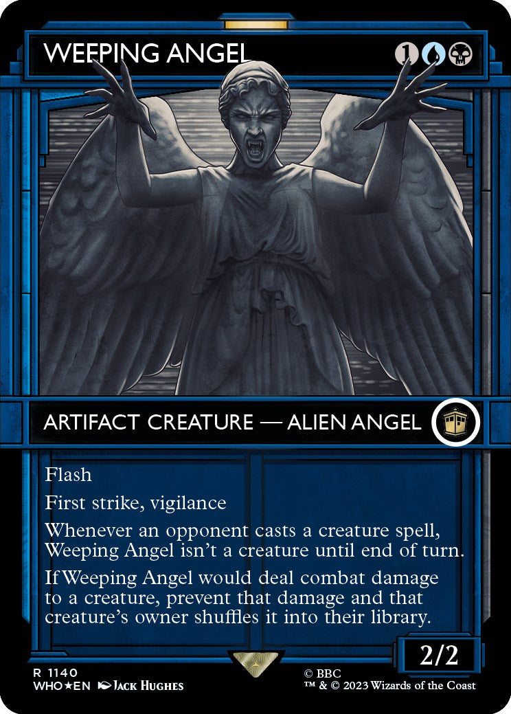 Weeping Angel (Showcase) (Surge Foil) [Doctor Who] | Galaxy Games LLC