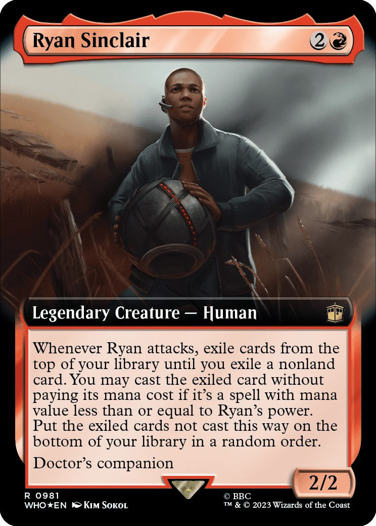 Ryan Sinclair (Extended Art) (Surge Foil) [Doctor Who] | Galaxy Games LLC