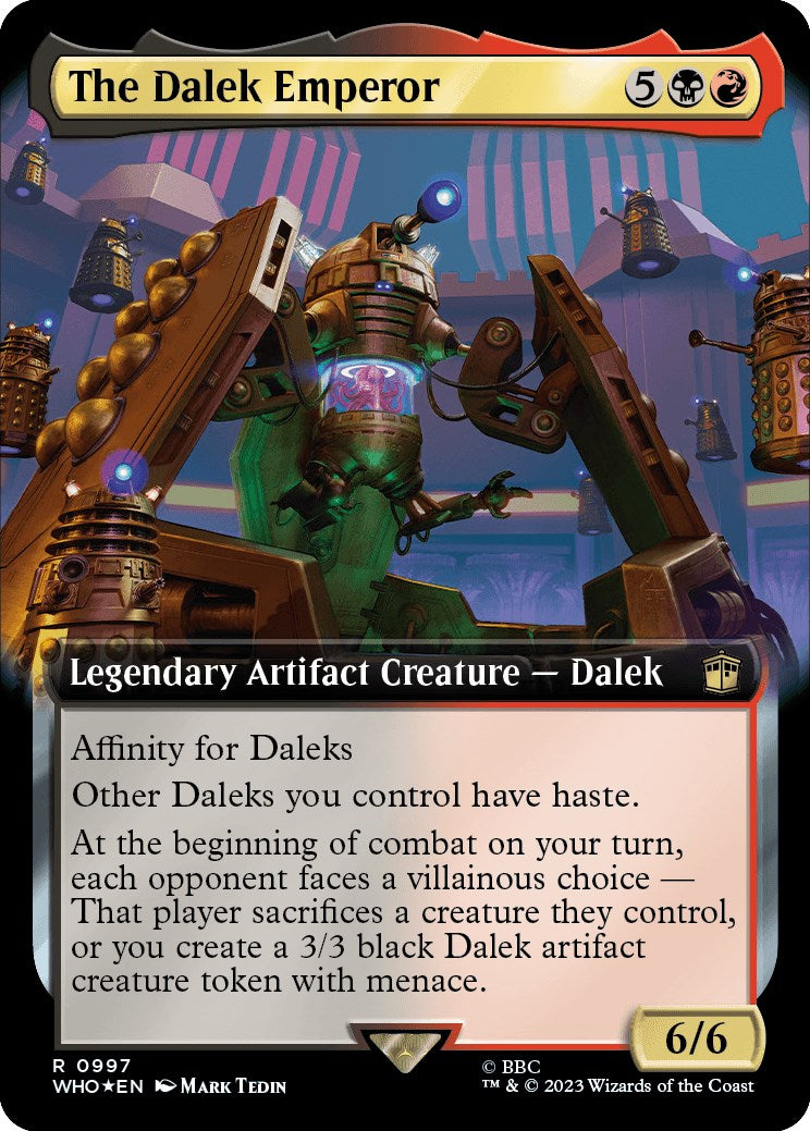 The Dalek Emperor (Extended Art) (Surge Foil) [Doctor Who] | Galaxy Games LLC