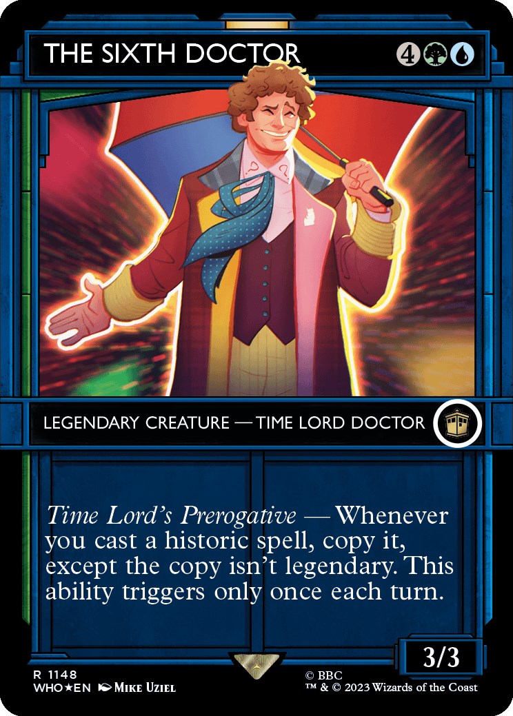 The Sixth Doctor (Showcase) (Surge Foil) [Doctor Who] | Galaxy Games LLC