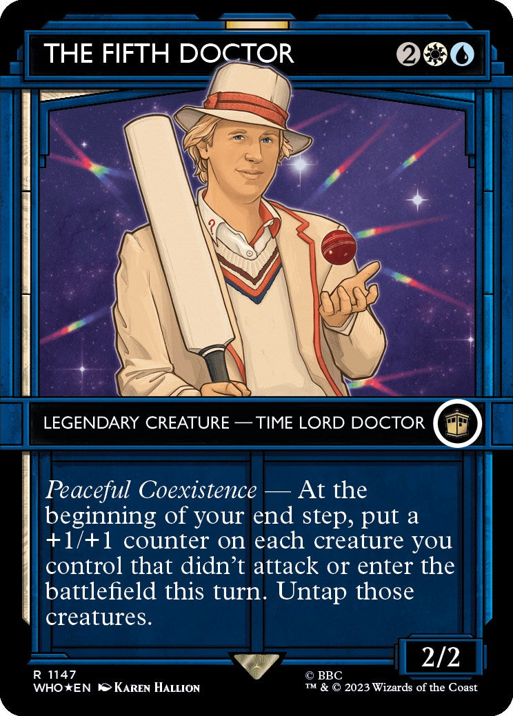 The Fifth Doctor (Showcase) (Surge Foil) [Doctor Who] | Galaxy Games LLC