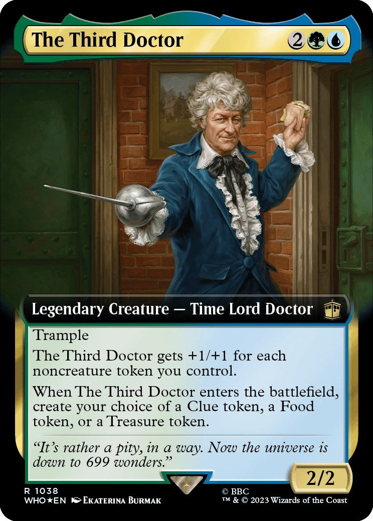 The Third Doctor (Extended Art) (Surge Foil) [Doctor Who] | Galaxy Games LLC