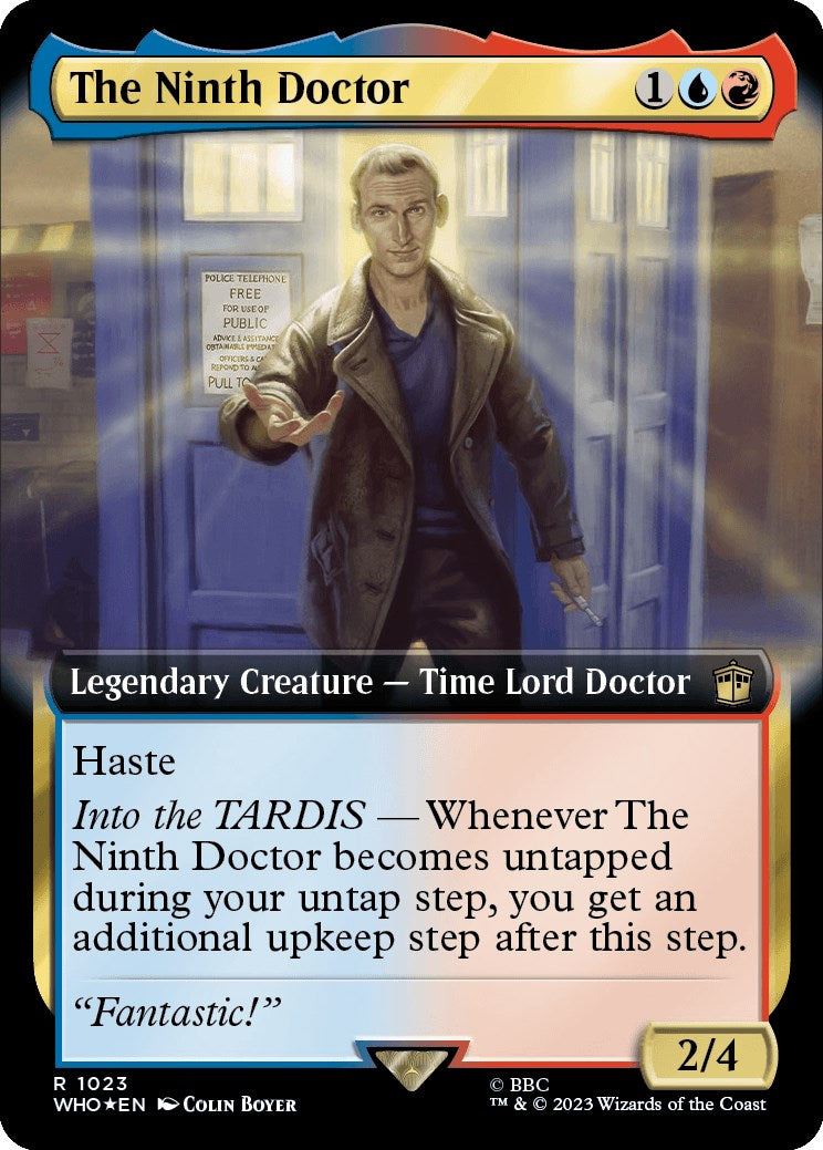 The Ninth Doctor (Extended Art) (Surge Foil) [Doctor Who] | Galaxy Games LLC