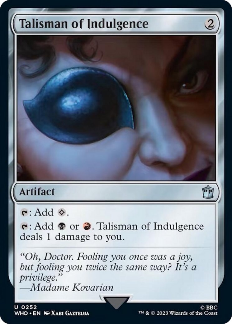 Talisman of Indulgence [Doctor Who] | Galaxy Games LLC