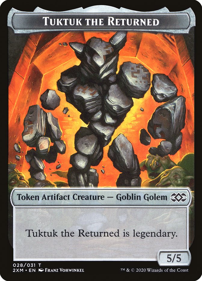 Ooze // Tuktuk the Returned Double-Sided Token [Double Masters Tokens] | Galaxy Games LLC